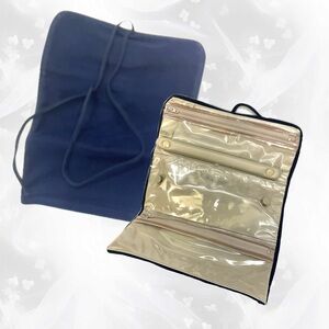 🍀 Vintage Avon Navy Travel Organizer Bag NIB